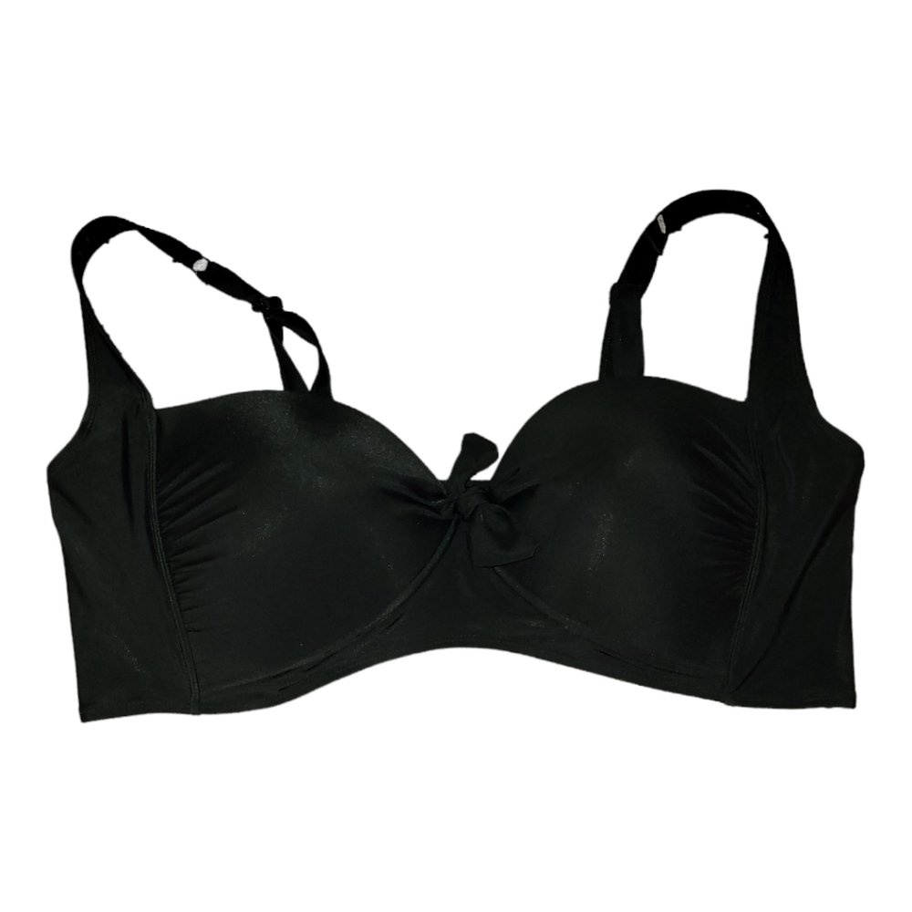 Torrid Black Tie Swim Top - Size 4 - New Without Tags